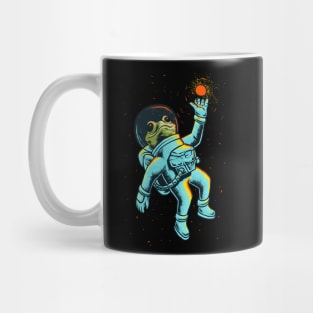 Frog Astronaut in Outer Space Mug